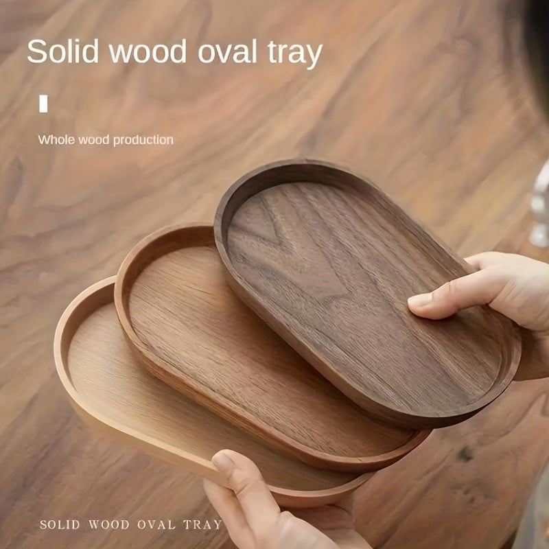 2-Piece Wooden Serving Trays – Japanese-Style, Space-Saving