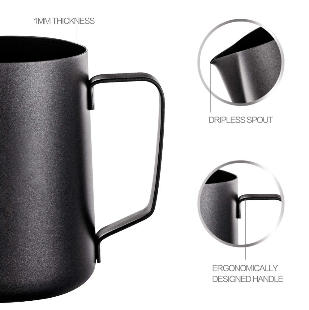 350ml Stainless Steel Milk Frothing Pitcher – Matte Finish Barista Jug