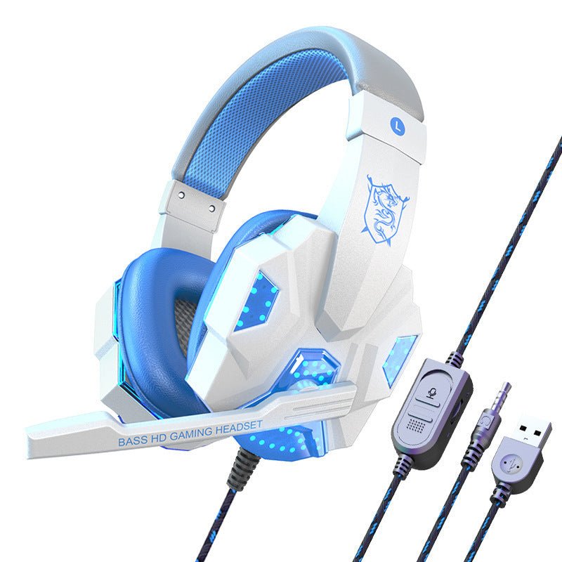 Wired Gaming Headset with Mic, E-Sports Style Headphones for PC & Laptop