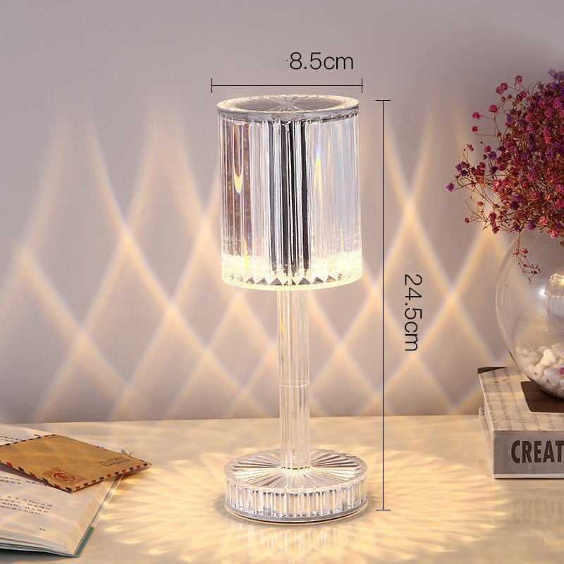 New Crystal Table Lamp, Diamond Romantic LED Light for Home Decor & Gift