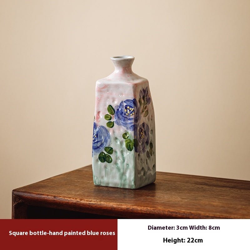Hand-Painted Chinese Ceramic Vases for Home Decor and Flower Arrangement