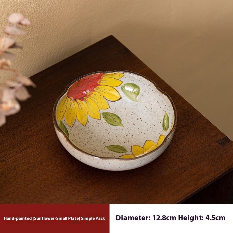 Hand-Painted Ceramic Fruit Snack Plates – Small Decorative Plates for Tea & Appetizers