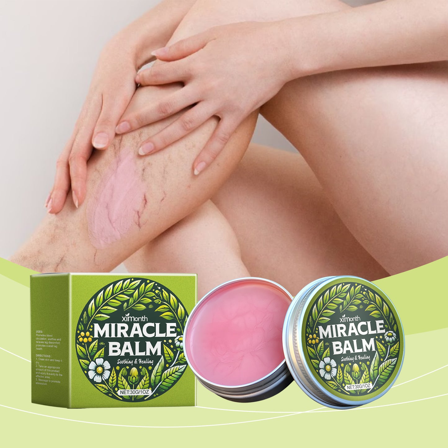 Ximonth Miracle Leg Balm – Gentle Daily Care, Relieves Leg Discomfort & Provides Soothing Massage