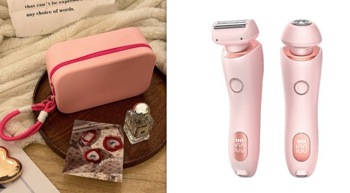 2-in-1 Women's Electric Shaver & Trimmer for Painless Body Hair Removal