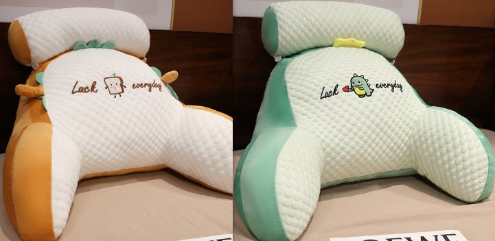 Large Fluffy Reading Cushion – Soft Bedside Backrest & Lumbar Support Pillow for Sofa, Bed & Office Chair