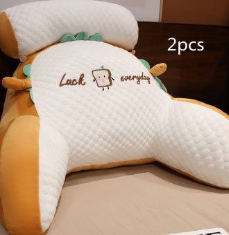 Large Fluffy Reading Cushion – Soft Bedside Backrest & Lumbar Support Pillow for Sofa, Bed & Office Chair