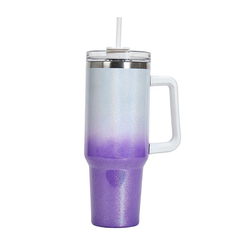 Large Capacity Stainless Steel Vacuum Insulated Tumbler – Double-Layer Travel Cup with Handle - DonoHome