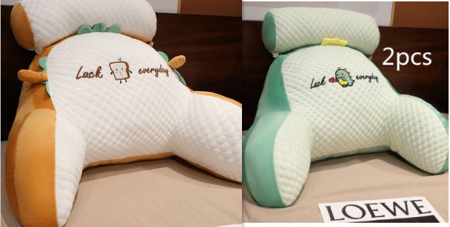 Large Fluffy Reading Cushion – Soft Bedside Backrest & Lumbar Support Pillow for Sofa, Bed & Office Chair