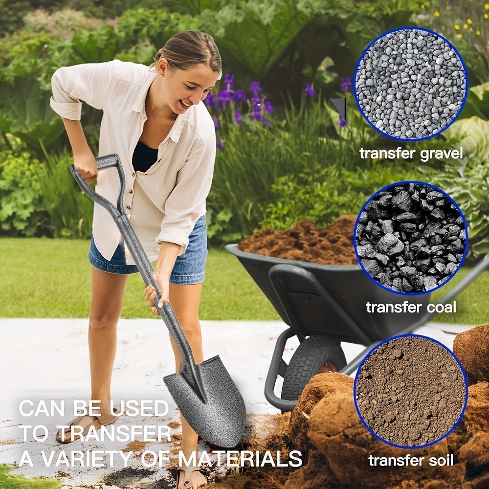 Large Carbon Steel Shovel – Heavy Duty Garden & Agricultural Digging Tool