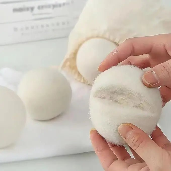 Natural Wool Laundry Dryer Balls – Reusable Fabric Softener & Anti-wrinkle Eco-friendly Laundry Aid