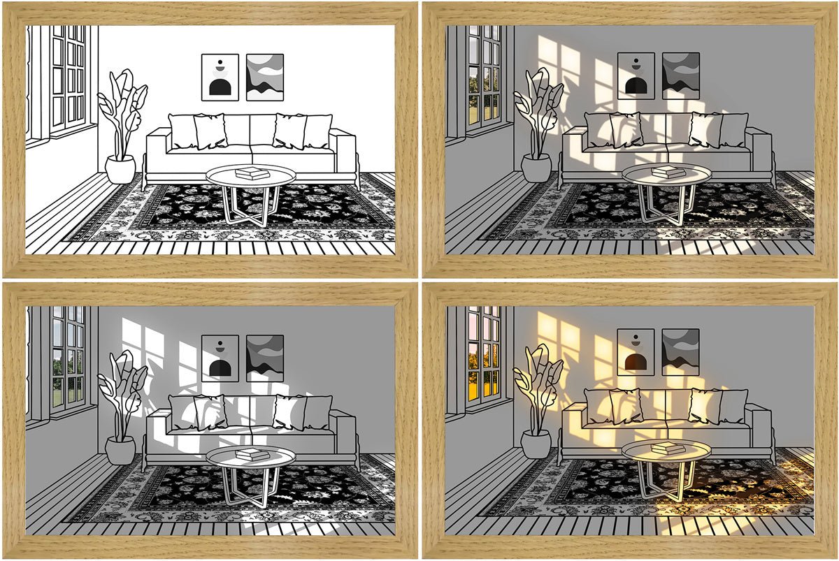 Creative LED Light Painting, Dimmable Decorative Wall Picture with USB Power