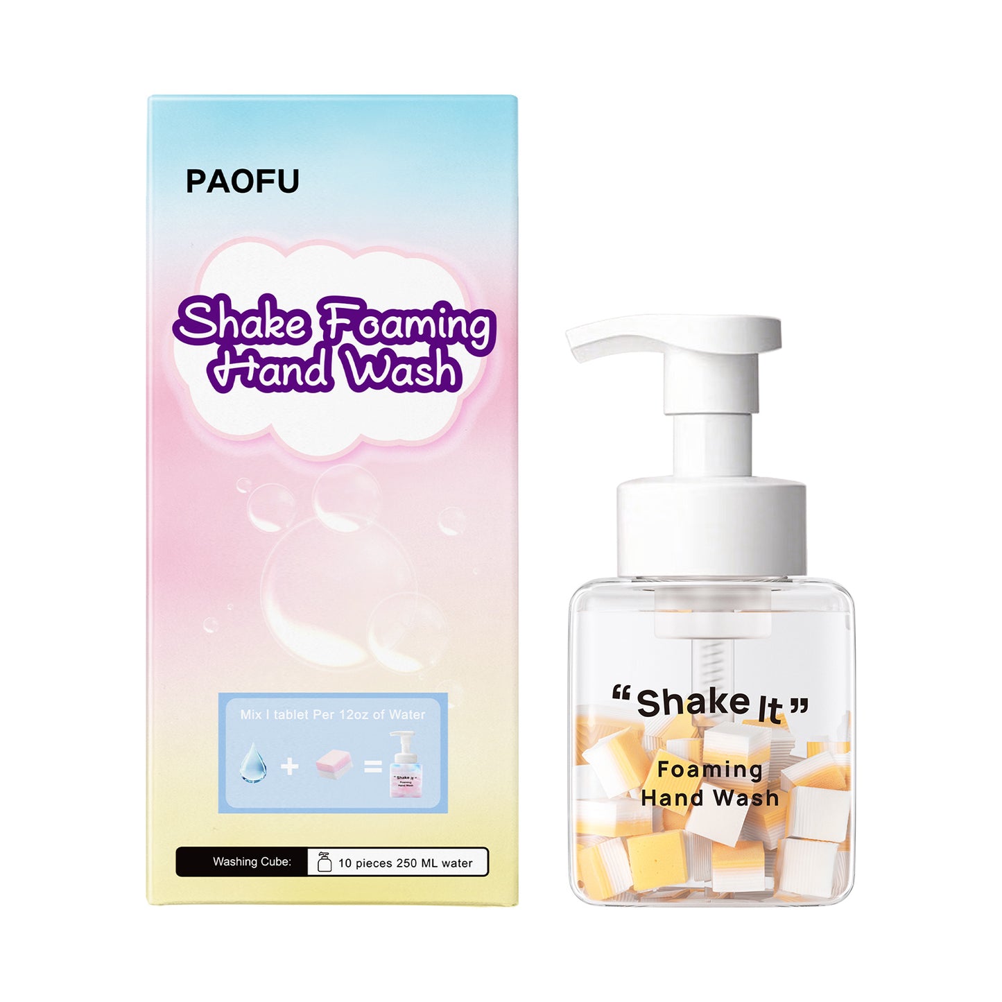 DIY Shake Foam Hand Sanitizer – Colorful Cube Foaming Hand Wash, Fun & Effective Cleaning Soap