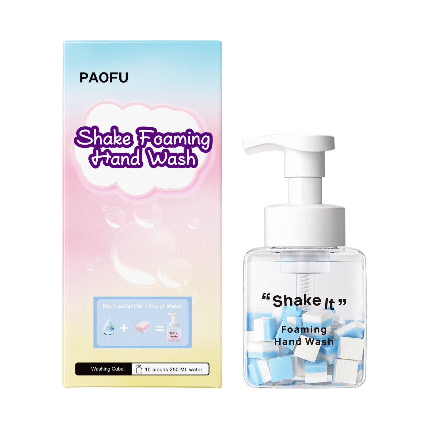 DIY Shake Foam Hand Sanitizer – Colorful Cube Foaming Hand Wash, Fun & Effective Cleaning Soap