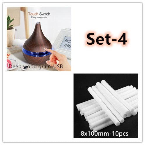 Ultrasonic Essential Oil Diffuser with LED Light for Home & Office