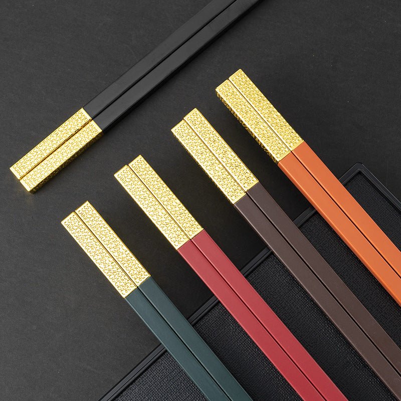 Durable Alloy Chopsticks – Household Mildew-Proof Reusable Flatware