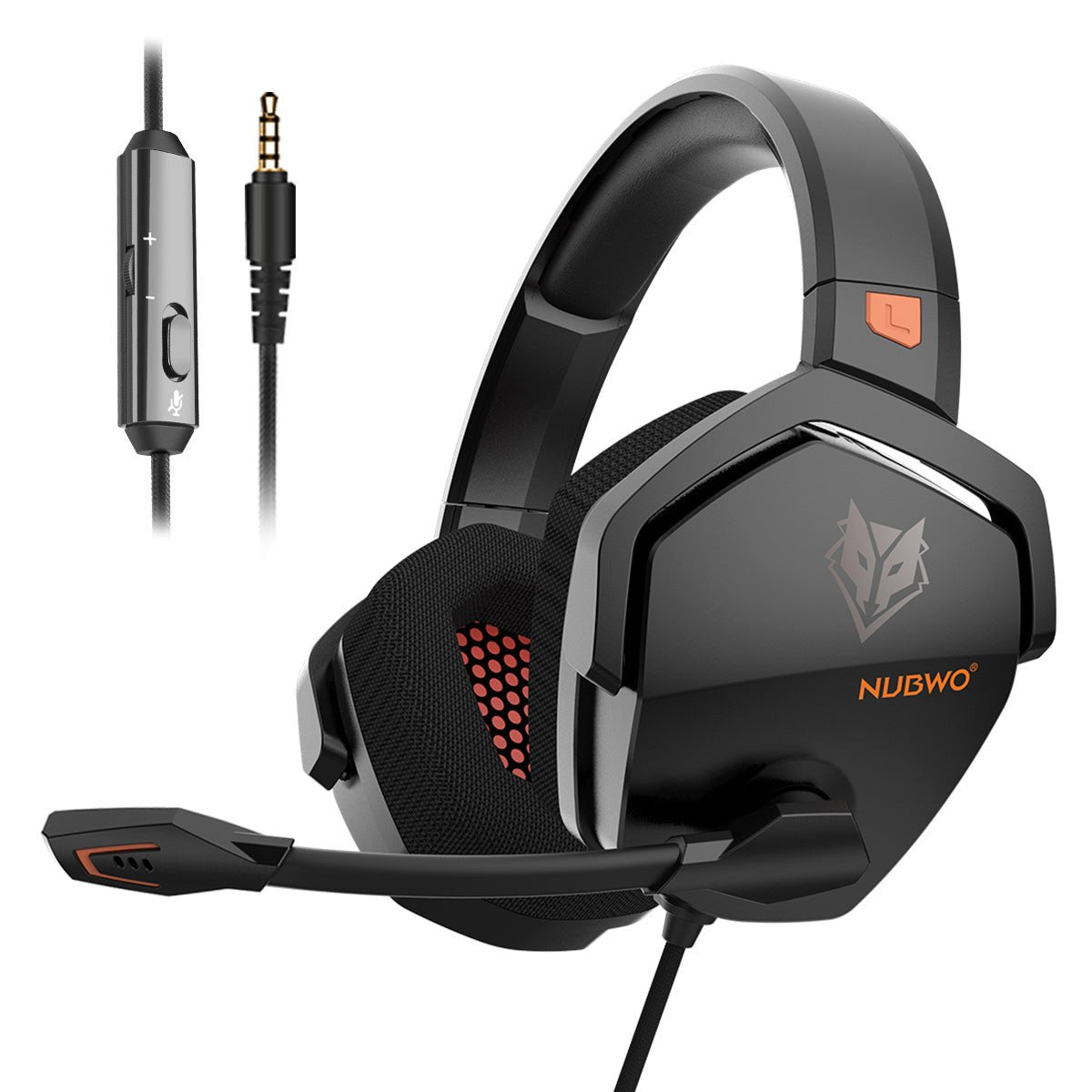 Wired Gaming Headset with Mic for PC, PS4, Xbox, & Mobile, E-Sports Style