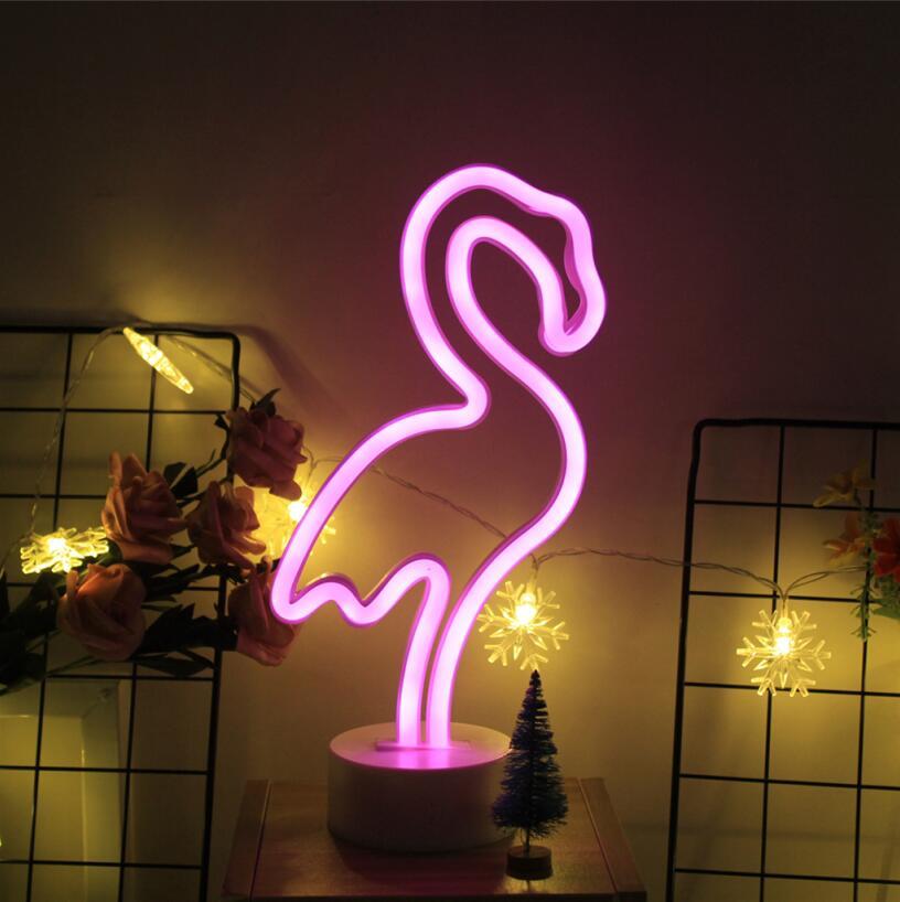 Creative LED Neon Sign Lamp, USB or Battery-Powered Decorative Light