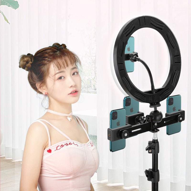 10-Inch Ring Light with Tripod Stand for Live Streaming and Selfies