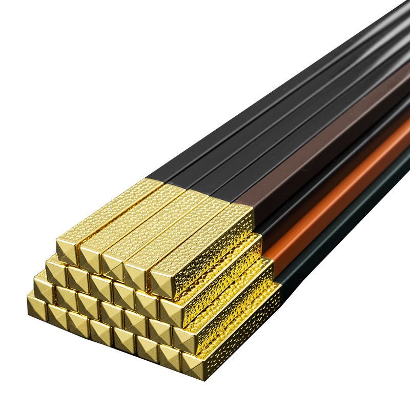 Durable Alloy Chopsticks – Household Mildew-Proof Reusable Flatware