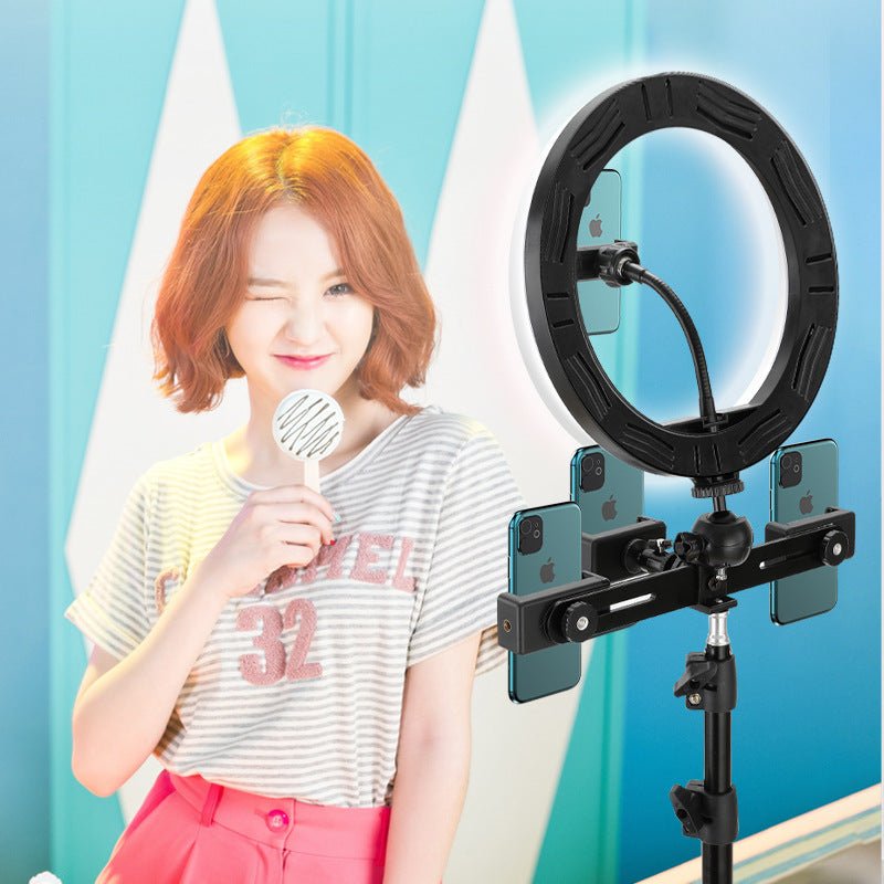 10-Inch Ring Light with Tripod Stand for Live Streaming and Selfies