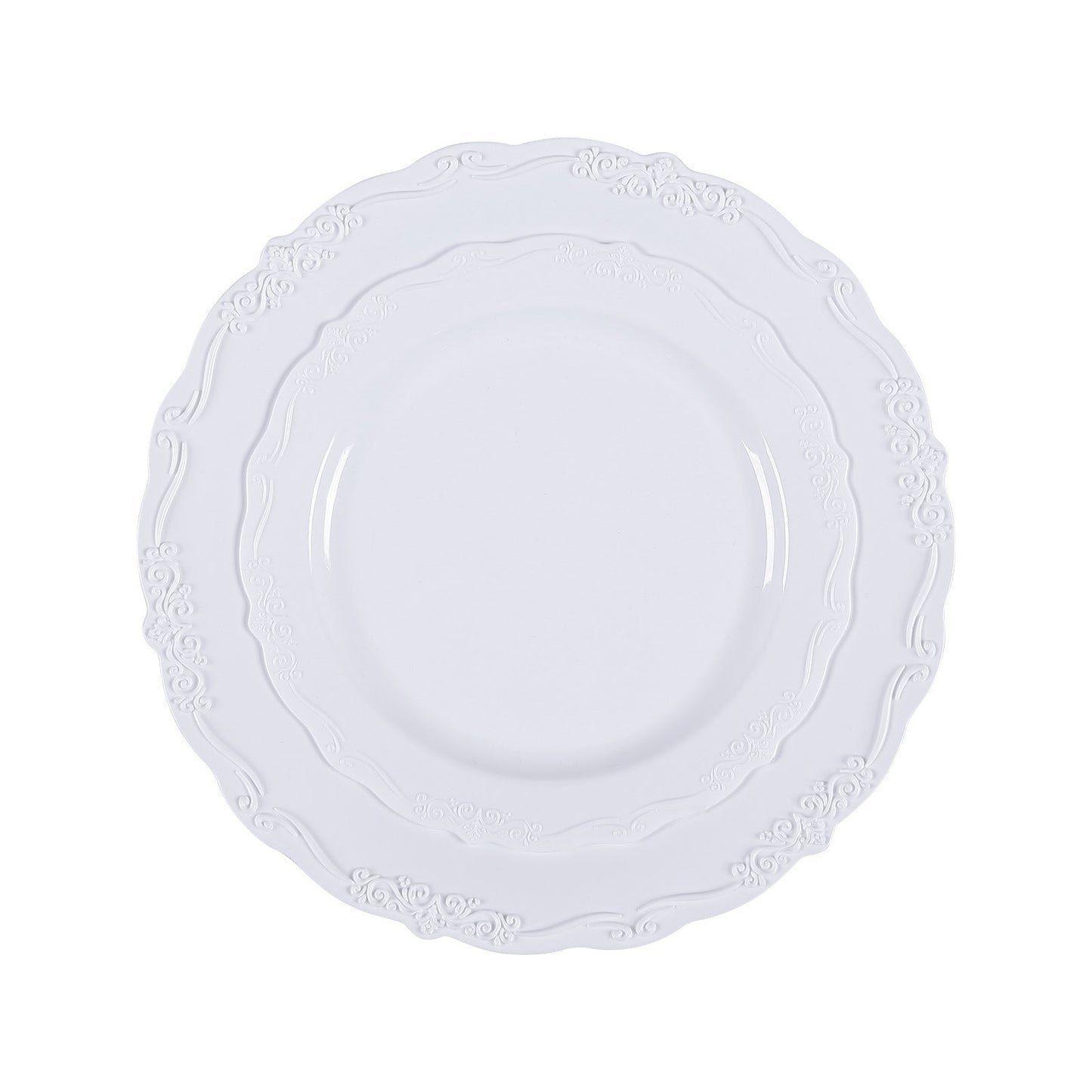 Heavy Duty White Plastic Disposable Plates – Dinner & Dessert Tableware - DonoHome