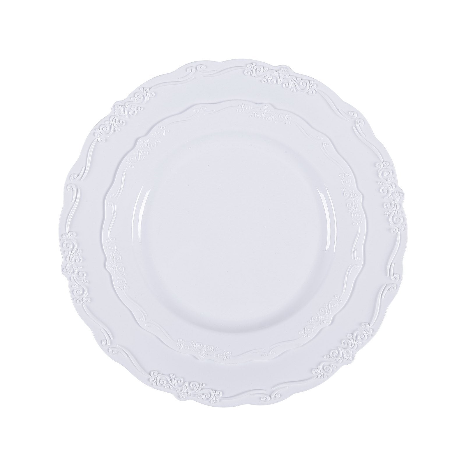 Heavy Duty White Plastic Disposable Plates – Dinner & Dessert Tableware - DonoHome