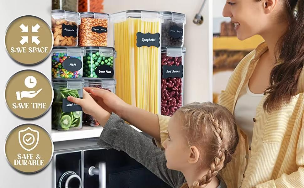 24-Piece Airtight Food Storage Container Set – Kitchen Pantry Organization - DonoHome
