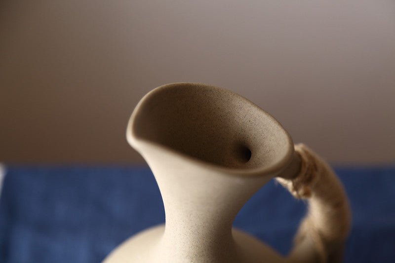 Healthy Pottery Cold Kettle Set – Ceramic Pitcher with Cups & Saucers