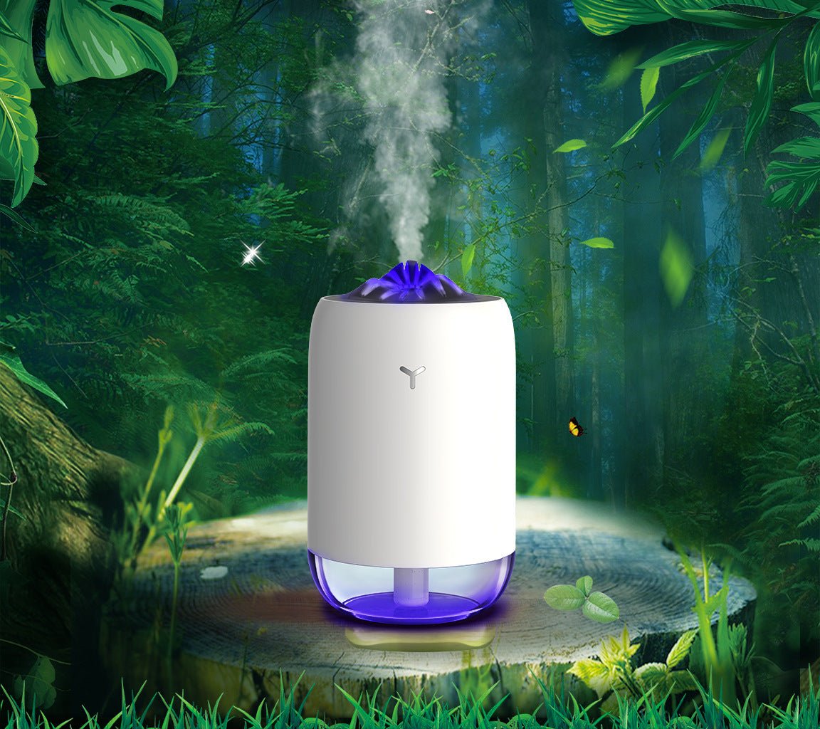 Magic Flame Mini Humidifier & Aroma Diffuser for Home, Office, or Car