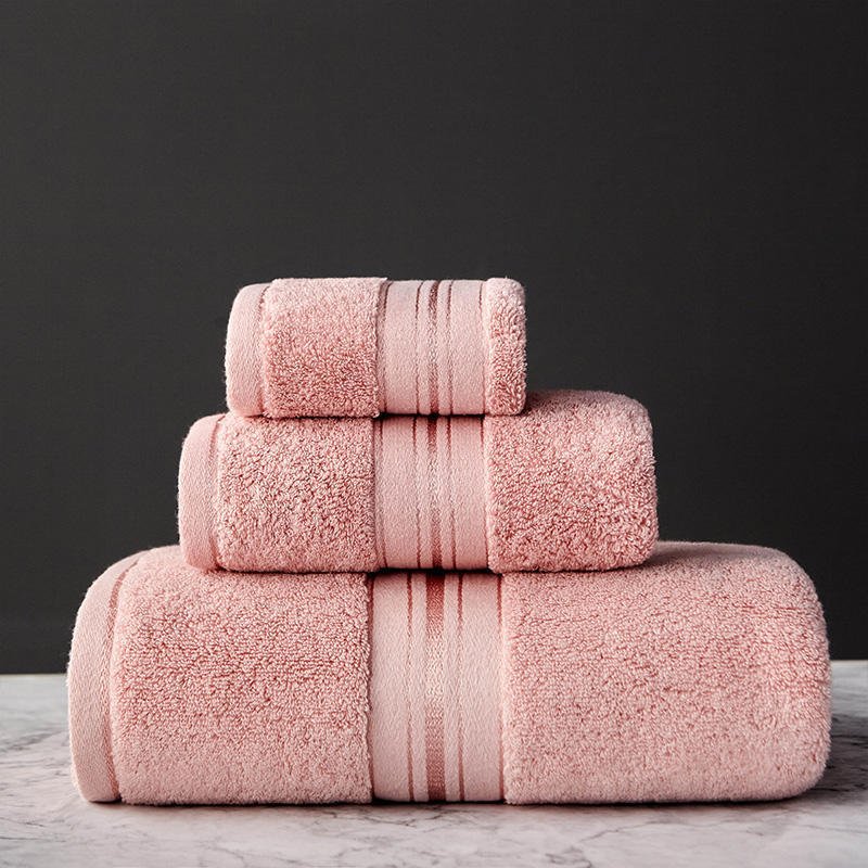 Pure Cotton Bath Towel Set – Thick Absorbent Towels for Bathroom, Beach & Salon Use