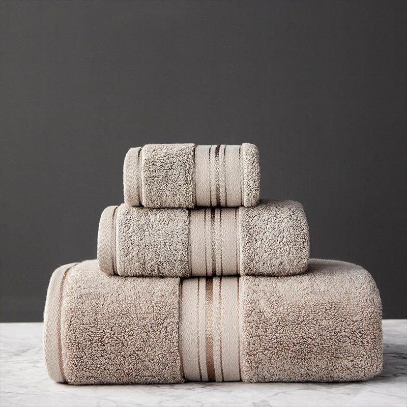 Pure Cotton Bath Towel Set – Thick Absorbent Towels for Bathroom, Beach & Salon Use