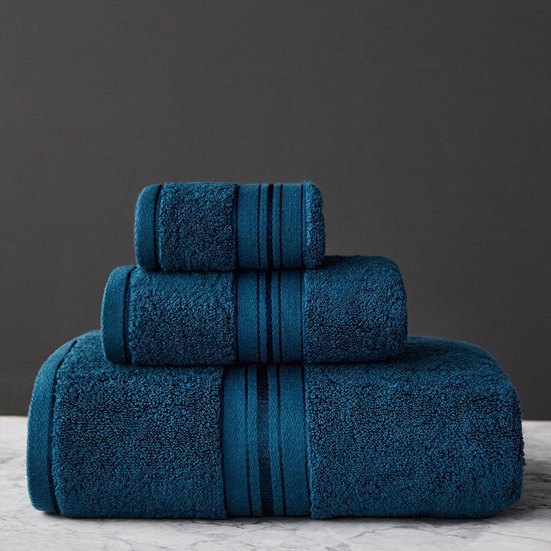Pure Cotton Bath Towel Set – Thick Absorbent Towels for Bathroom, Beach & Salon Use