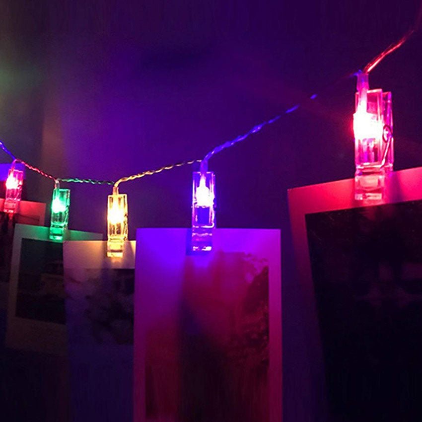 LED Photo Holder String Lights to Display Your Memories, Battery-Powered