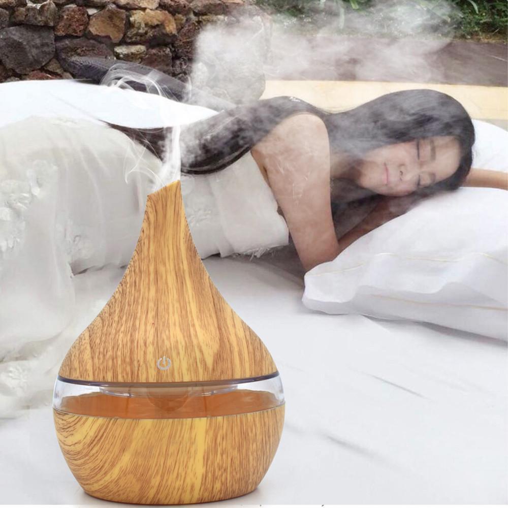 Ultrasonic Essential Oil Diffuser with LED Light for Home & Office