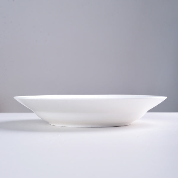 Set of 6 – 9.5″ White Ceramic Dinner/Soup Plates