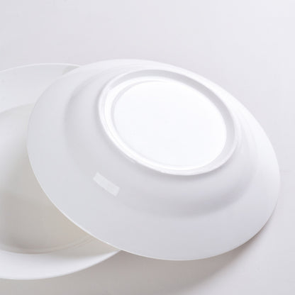 Set of 6 – 9.5″ White Ceramic Dinner/Soup Plates