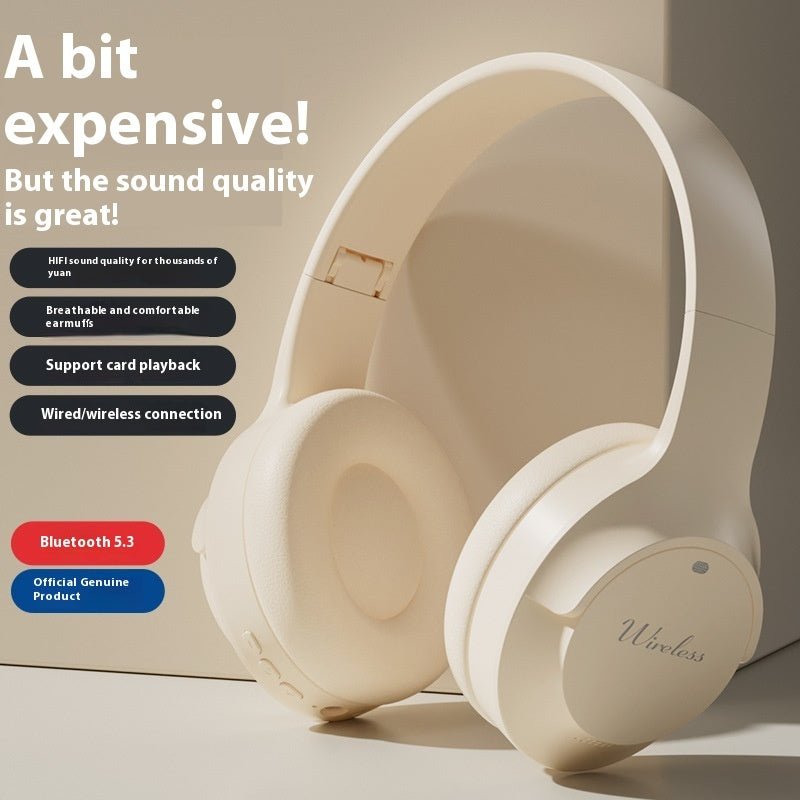 Wireless Bluetooth Headset with Noise Reduction, Over-Ear Headphones for PC & Mobile