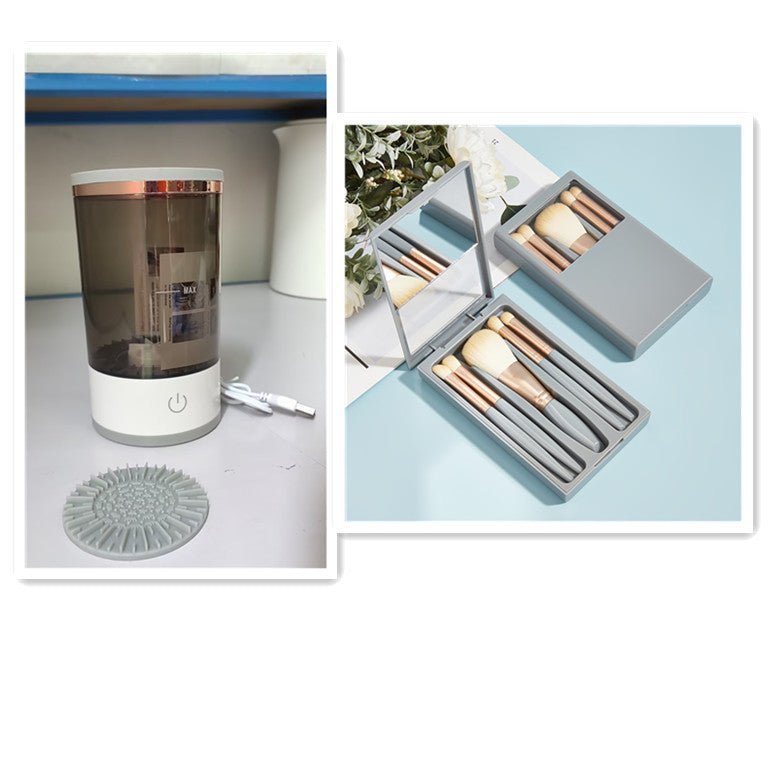 Automatic Electric Makeup Brush Cleaner with USB Charging, Portable Cleaning Tool