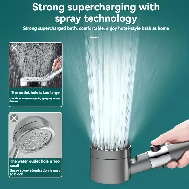 Multi-Mode Handheld Shower Set – Bathroom Shower Head with Hose & Adjustable Spray