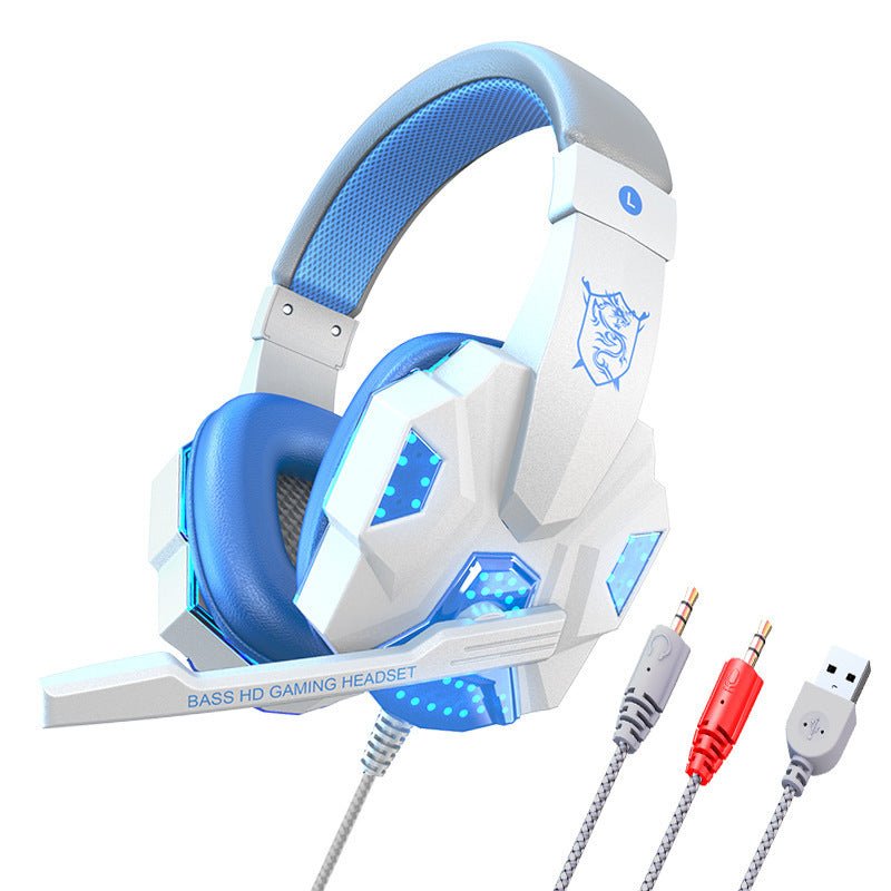 Wired Gaming Headset with Mic, E-Sports Style Headphones for PC & Laptop