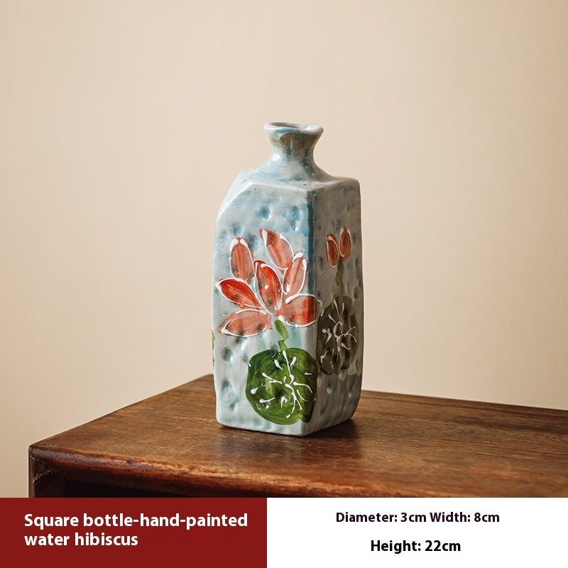 Hand-Painted Chinese Ceramic Vases for Home Decor and Flower Arrangement