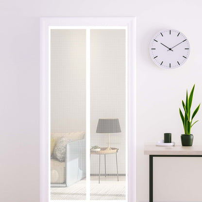 Magnetic Mesh Door Screen – Soft Curtain with Velcro & Pushpins for Insect Protection