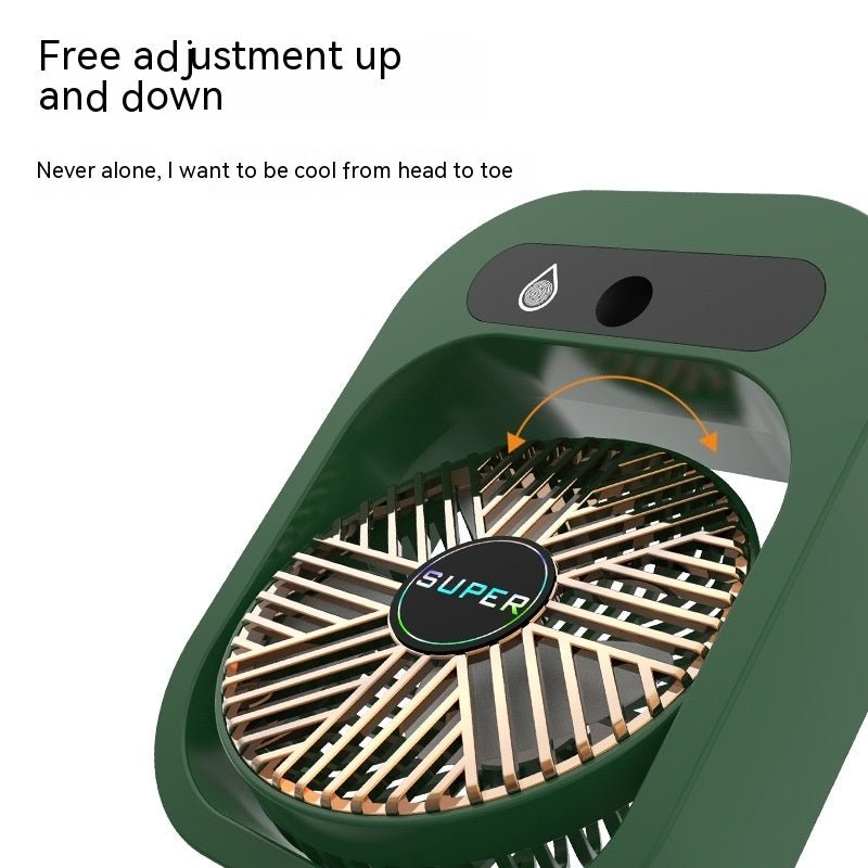 2-in-1 Misting Air Cooler Fan, USB Rechargeable with Humidifier