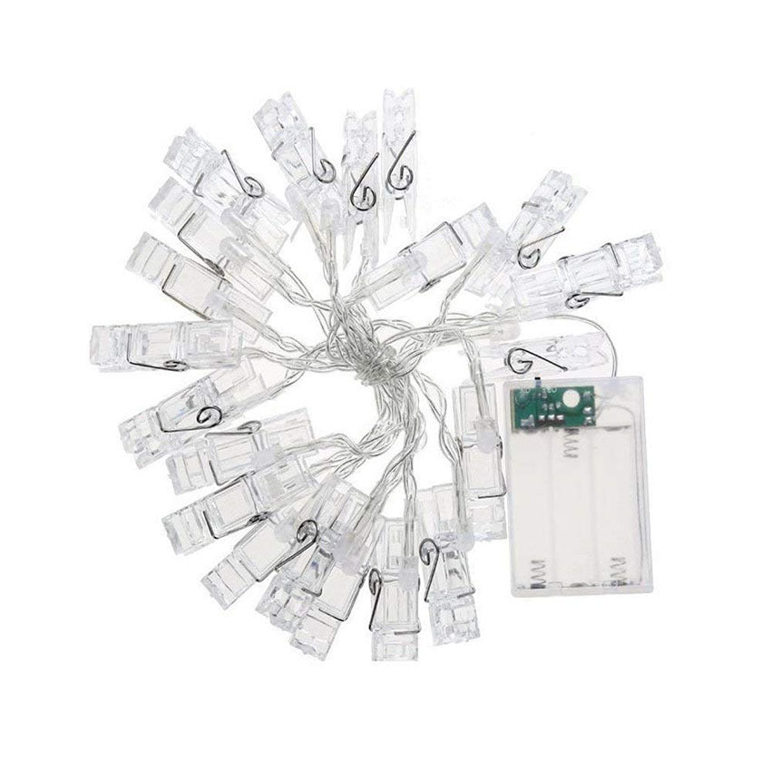 LED Photo Holder String Lights to Display Your Memories, Battery-Powered