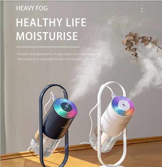 Portable Ultrasonic USB Air Humidifier with Projection Night Light