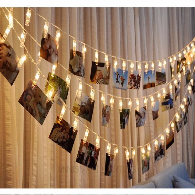 LED Photo Holder String Lights to Display Your Memories, Battery-Powered