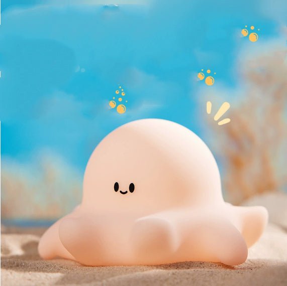 Creative Silicone Rechargeable Night Light, Portable Bedside Lamp for Kids & Bedroom Decor