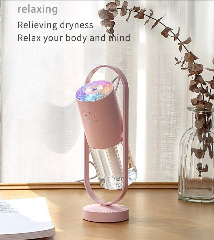 Portable Ultrasonic USB Air Humidifier with Projection Night Light