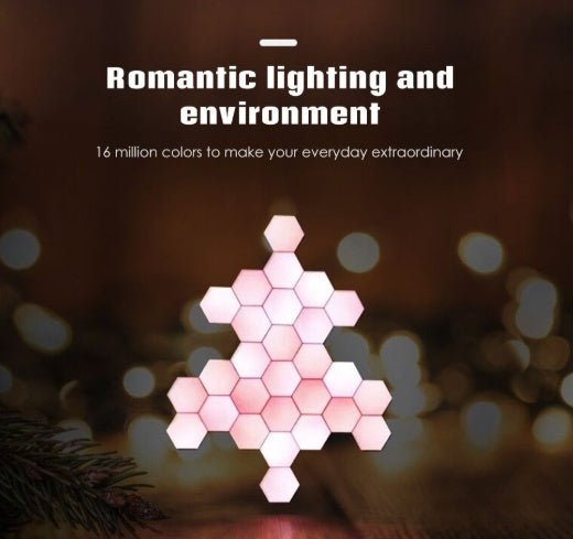 Geometric Hexagon Mood Lamp Night Light for Bedroom & Home Ambient Lighting Decor