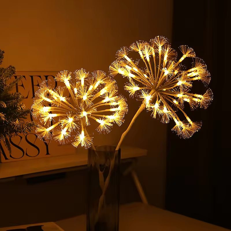 LED Warm White Glowing Dandelion Night Light, Decorative Mood Lamp for Bedroom & Home Aesthetic Lighting